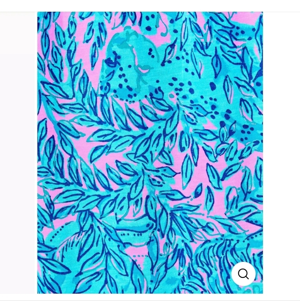 Lilly Pulitzer Collins Tank Dress Size Medium Knee Length Blue Pink - Picture 4 of 14